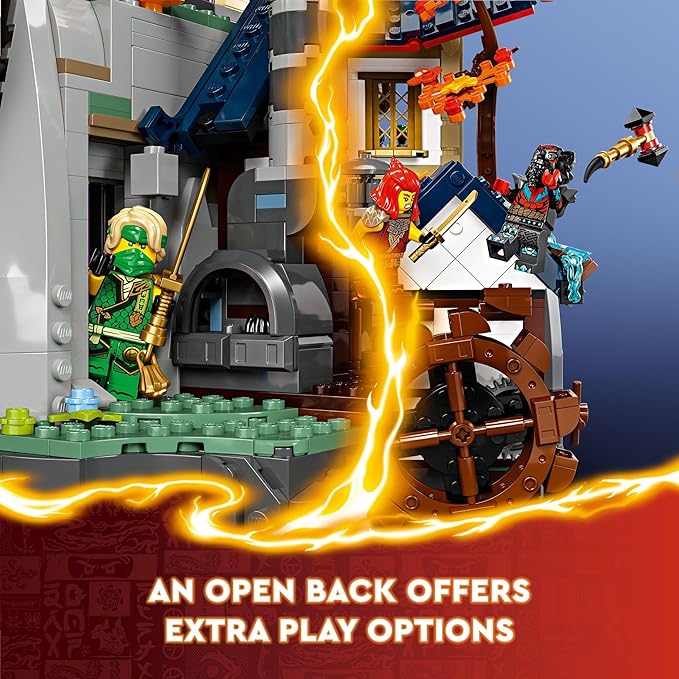 LEGO NINJAGO Tournament Temple City Adventure Toy, Fantasy Playset for Kids, 13 Minifigures and a Dragon Figure, Birthday Gift for Boys and Girls Aged 14 and Up 71814