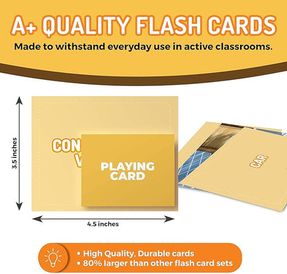 50 Noun Flash Cards, Fun Vocabulary Builder Educational Learning Photo Cards for Kids, Homeschool, Adults, Seniors, Speech Therapy, ESL, Autism, Dementia, Aphasia, SLP, ABA, and Occupational Therapy