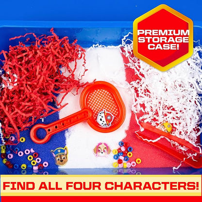 Official Paw Patrol Seek & Find Sensory Bin, Ready-to-Use Sensory Toys, Sensory Bin for Kids with Lid, Play Sand, Scoops & Tongs, Paw Patrol Toys, Sensory Toys for Toddlers 3-4