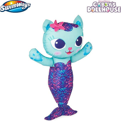 SwimWays Gabby’s Dollhouse Mercat Swim Huggable, Gabby’s Dollhouse Toys, Bath Toys & Beach Toys, Floating Water Stuffed Animal for Kids Aged 1 & Up