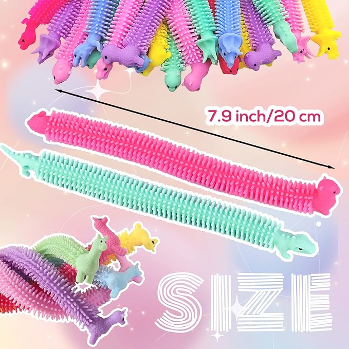 20 PCS Stretchy Fidget Toy,Colorful Stretchy Strings Fidget Toy for Children's Day Gift,Kids,Adults,Boys,Girls,Stress Relief,Calming and Relaxing Present