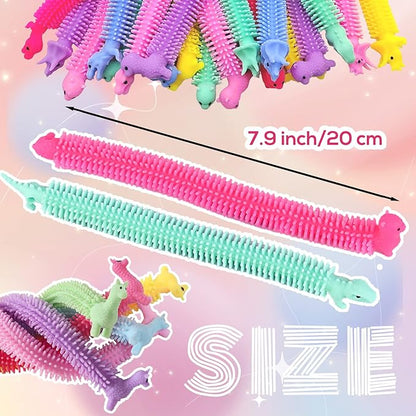20 PCS Stretchy Fidget Toy,Colorful Stretchy Strings Fidget Toy for Children's Day Gift,Kids,Adults,Boys,Girls,Stress Relief,Calming and Relaxing Present