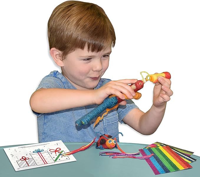 Wikki Stix Bilingual Traveler (French and English) - 144 Wikki Stix in bright, colorful carrying travel case and 12 page activity book, Made in the USA!