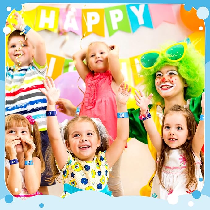 36 Pcs Shark Party Favors Shark Slap Bracelets Toys Kids Bracelets Snap Bands Birthday Decorations Ocean Sea Shark Animal Theme Birthday Party Supplies Class Prize