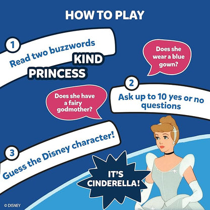 Skillmatics Card Game - Guess in 10 Disney, Perfect for Girls, Boys, Kids, Teens, Adults Who Love Board Games, Cinderella, Mickey Mouse, Moana, Valentine's Day Gifts for Ages 6, 7, 8, 9 and Up