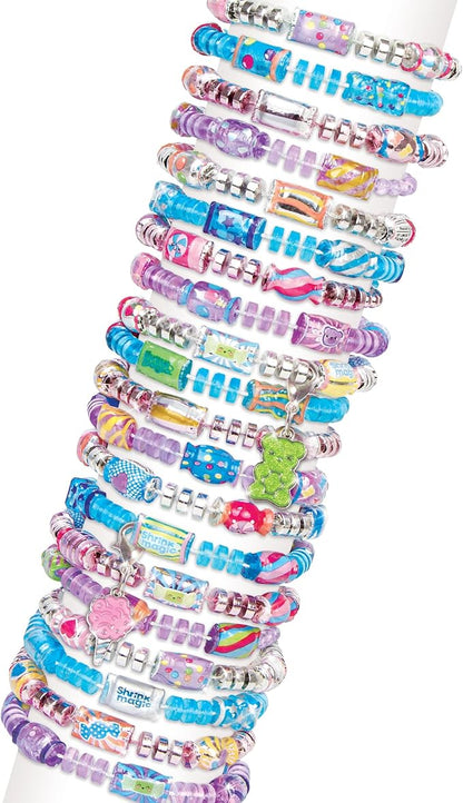 Make It Real:Shrink Magic Candy Shop Bracelet Kit - Create 20 Bracelets, Use A Hair Dryer to Shrink & Style, DIY Jewelry Kit, Girls & Kids Ages 8+