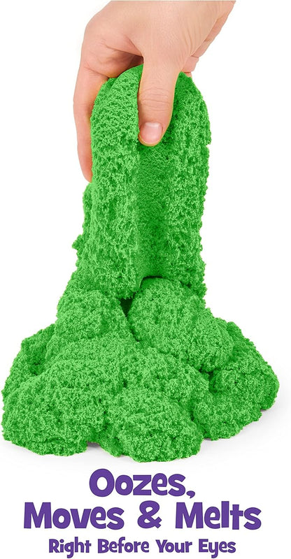 Kinetic Sand, The Original Moldable Sensory Play Sand Toys for Kids, Green, 2 lb. Resealable Bag, Ages 3+