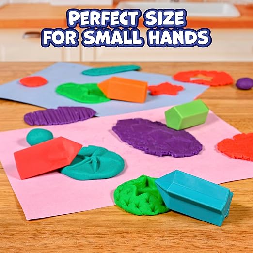 READY 2 LEARN Chunky Dough Tools - Set of 4 Shapes - Playdough Accessories - Easy-Grip Art Supplies - Clay Tools for Kids