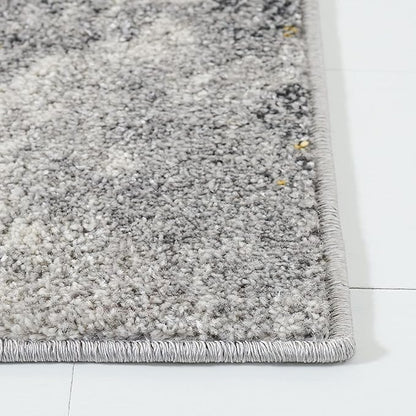 SAFAVIEH Adirondack Collection Area Rug - 9' x 12', Grey & Yellow, Modern Abstract Design, Non-Shedding & Easy Care, Ideal for High Traffic Areas in Living Room, Bedroom (ADR134H)