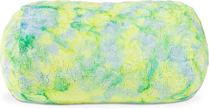 Jaxx Sofa Saxx Bean Bag Couch - 4 Foot - Faux Fur, Firefly Yellow