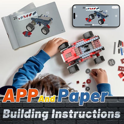 8 in 1 STEM Kits for Kids Age 6-8, DIY Electronic Monster Truck Building Kit, STEM Toys for Boys Craft Projects 8-10, Build Robot DIY Activity for Ages 6 7 8 9 10 11 12 + Years