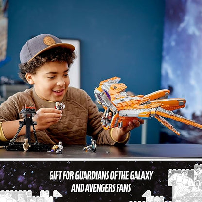 LEGO Marvel The Guardians' Ship 76193 Building Toy - Large Avengers Spaceship Model with Thor & Star-Lord Minifigures, Superhero Movie Inspired Set, Gift for Boys, Girls, Kids, and Teenagers