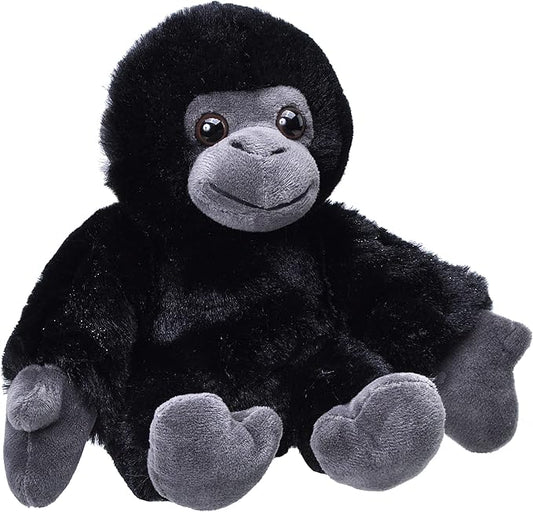 Wild Republic Gorilla Plush, Stuffed Animal Toy, Gifts for Kids, Hug’Ems 7"