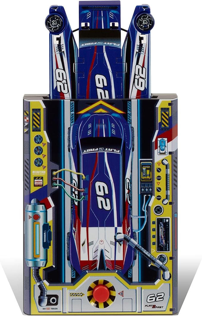Blue 62 Card Racer | Load, Launch, Race - Pocket-Sized Racecar Toy Ages 5 and up (Sold Each)