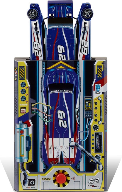 Blue 62 Card Racer | Load, Launch, Race - Pocket-Sized Racecar Toy Ages 5 and up (Sold Each)