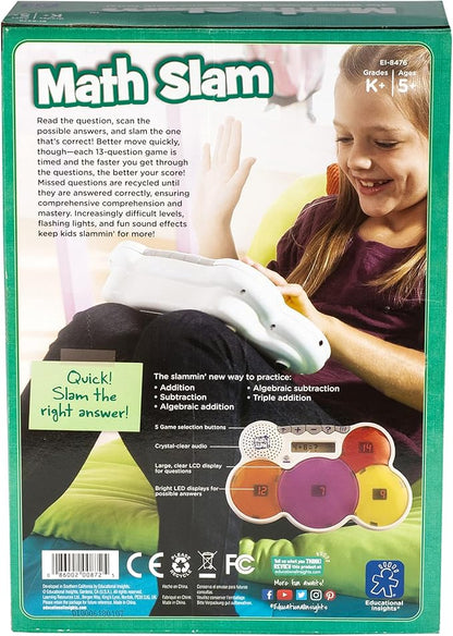 Educational Insights Math Slam, Electronic Math Game, Gift for Boys & Girls Ages 5+