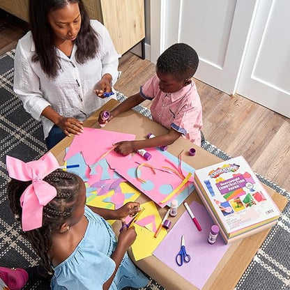 Colorations Construction Paper for Kids - 7 Colors - 3600 Bulk Sheets of 9X12 - Assorted Pack of Heavy-Duty Craft Paper