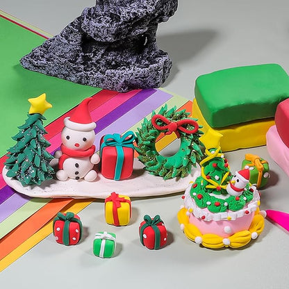 ifergoo Modeling Clay Kit - 24 Colors Magic Air Dry Ultra Light Clay, Safe & Non-Toxic, Great Gift for Children