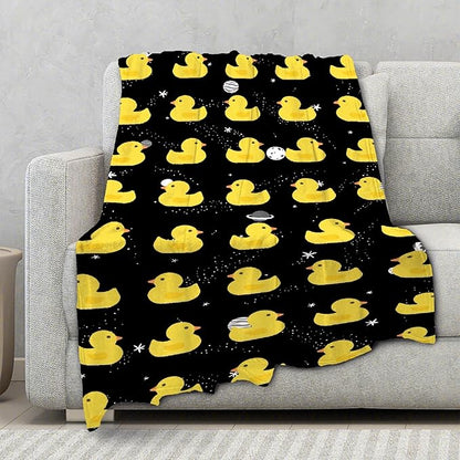 Aparajita Ruddy Duck Adult Duck Blanket Kids Funny Blanket Suitable for Bedroom Living Room Bed Sofa Crib Couch Chair Outdoor All Season Items That Yellow Duck Lovers Will Love 80"x60"for Adult