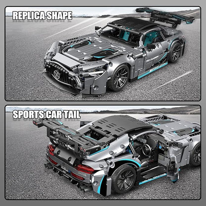 Racing Car Building Kit for Adults,1:14 MOC Super Sports Car Building Blocks Construction Sets, Buildable Supercar Model for Kids Gift Giving or Collection(1466pcs)