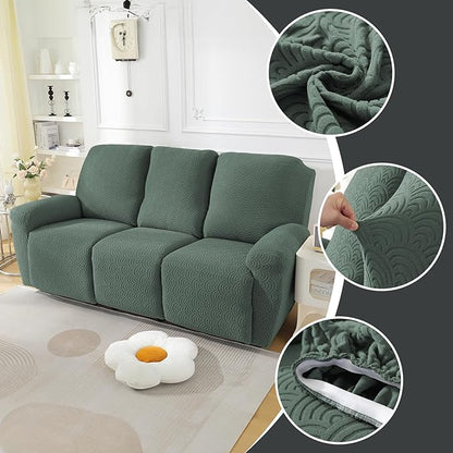 NORTHERN BROTHERS Recliner Sofa Covers 3 Seater, Reclining Sofa Cover 3 Seater, Couch Covers for Reclining Sofa, Couch Cover for Recliner Sofa 3 Seat, Recliner Sofa Covers, Light Green