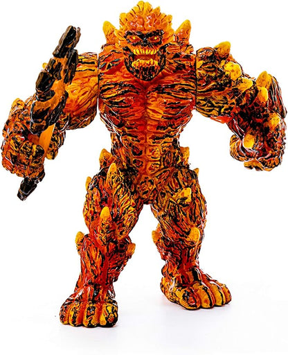 Schleich Eldrador Creatures Mythical Lava Monster - Lava Monster with Magic Axe, Posable Lava Golem Fantasy Action Figure, Highly Durable,for Boys and Girls Ages 7+