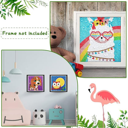 8 Pieces 5D Diamond Kit for Kids Crafts for Kids Ages 8-12 Painting Kits for Kids Diamond Art for Kids DIY Full Drill Painting Set Kids' Paint by Number Kits(Delicate Style)