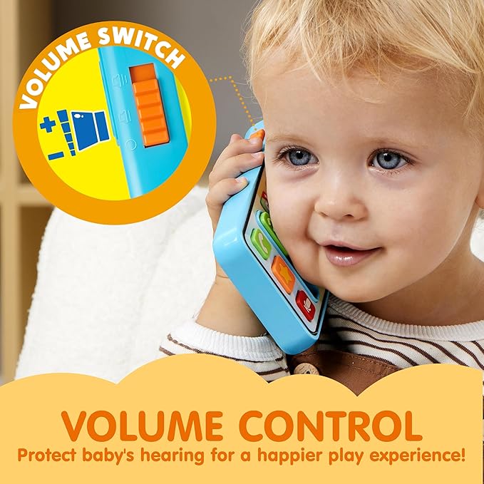 JOYIN Baby Toys 6-12 Months - Cell Phone with 4 Game Modes & 50+ Music and Learning Phrases, Educational Toys for Toddlers, Kids Phone Birthday Gifts for Girls Boys Age 1 2 3 Year Old