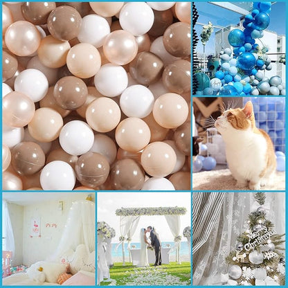 GOGOSO Baby Ball Pit Balls Pack of 100 for Toddlers - BPA&Phthalate Free Non-Toxic Crush Proof Ocean Ball Soft Plastic Balls for 1 2 3 4 5Years Toddlers Baby Kids Birthday Pool Tent Party