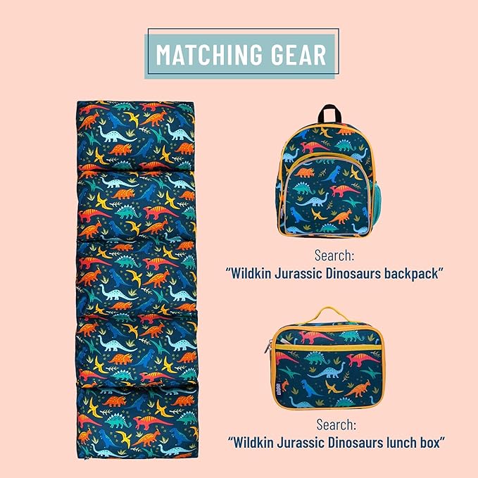 Wildkin Microfiber Pillow Lounger, 87 X 27 Inches, Jurassic Dinosaurs