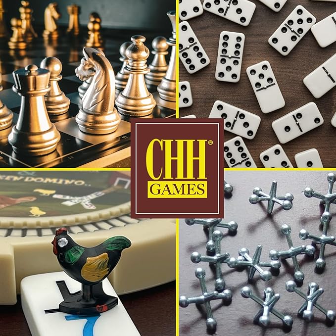 CHH Double 12 Numeral Pro Size Mexican Train & Chicken Domino Set