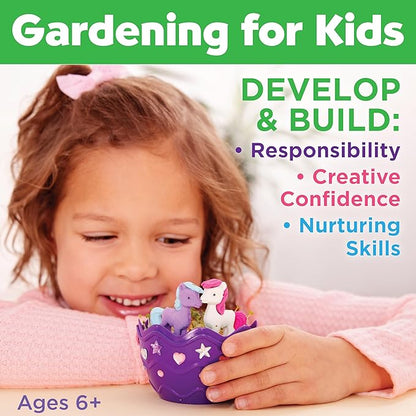 Creativity for Kids Mini Garden: Pony Terrarium Kit - Horse Gifts for Girls, Crafts for Kids and Girl Toys Ages 6-8+, Easter Basket and Birthday Gift Ideas for Girls