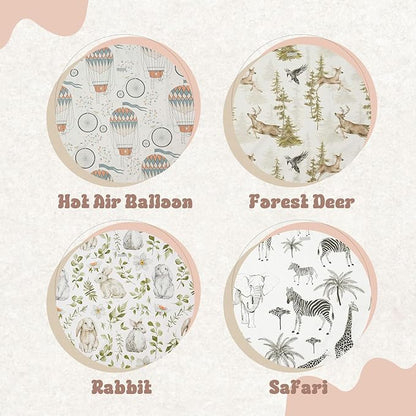 Insular Baby Splat Mat for Under High Chair/Arts/Crafts, Anti Slip and Waterproof Splash Mat for Floor, Portable Picnic Mat, 51x51 Inch, Rabbit