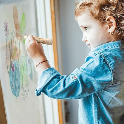 3 In 1 Colouring Pencils | 24 Colours Set inc. Brush And Sharpener | Non-Toxic And Vegan Colours For Ages 3 And Up