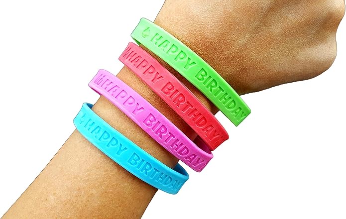 Paw Print Rubber Bracelets, You are Pawsome' Rubber Bracelet Party Favors