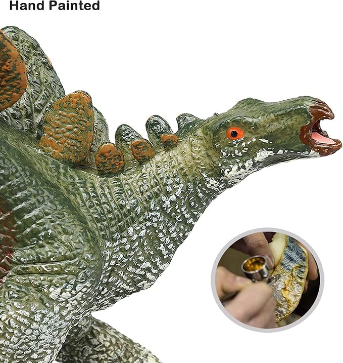 Gemini&Genius Stegosaurus Dinosaur Toy Figure for Kids, Dinosaurs Action Figurine Dino Collection Dinosaur Model Toys for Boys and Girls 4-12 Years Old（Green）