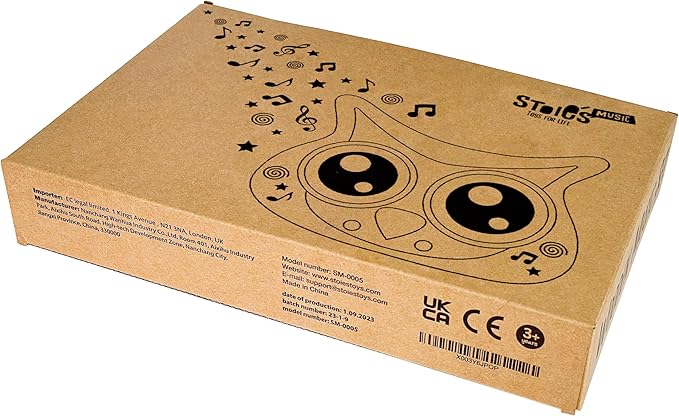 Stoie's Owl Drum Set for Toddlers 3-5 - Wooden Percussion Musical Instruments for Kids with Cymbals, Wooden Spunder, Tambourines, Drumsticks