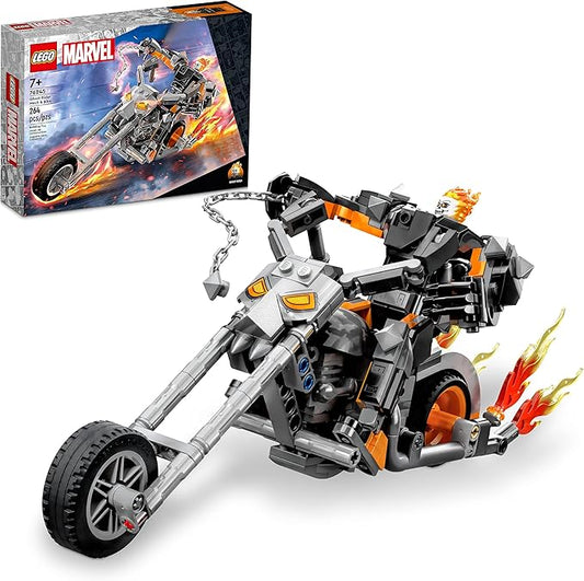 LEGO Marvel Ghost Rider Mech & Bike Building Toy for Boys & Girls Ages 7+ - Marvel Superhero Toy W/Movable Action Figure - Gift for Kids & Fans - 76245