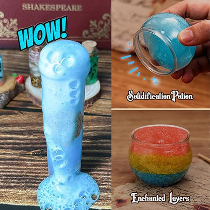 LiyLiyanna Magic Mystic Potion Kits for Kids, Mix 20 Magic Wizard Potion Bottles Birthday Decorations, Mystic Potion Craft Kits, Magic Kits Gifts for Girls and Boys Age 6 7 8 9 10+