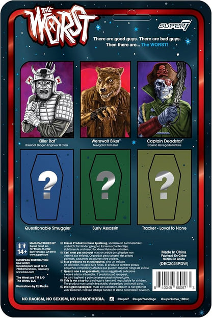 Super7 The Worst Killer Bat (Scum Squad) - 3.75" The Worst Action Figure with Accessory Collectibles and Retro Toys