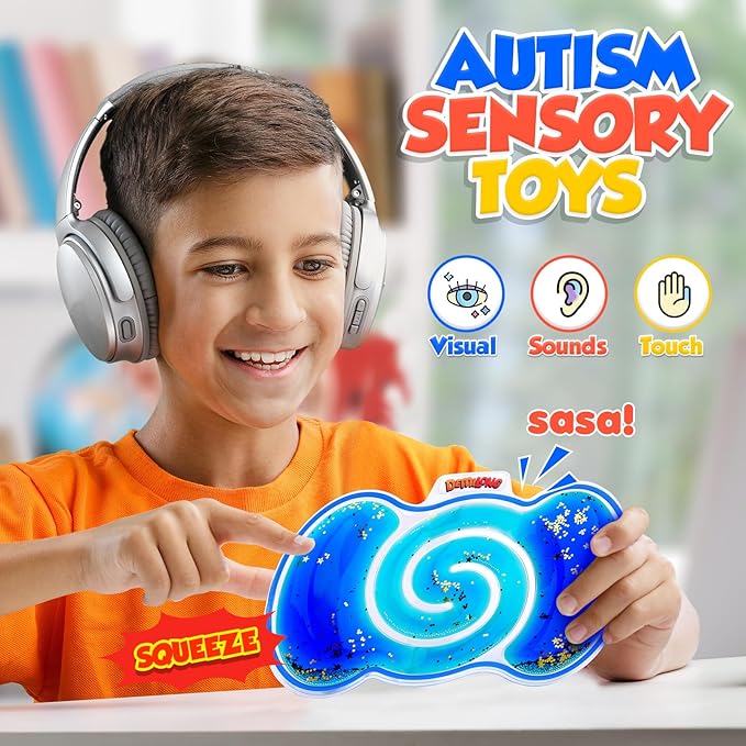 Squishy Sensory Toys for Kids - 8 Pack Fidget Toy Sensory Maze for Autism Children Special Needs - Fun Fidgets for Student Classroom Prize Stocking Stuffers