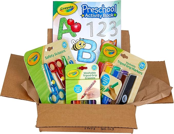 Crayola Young Kids Art Supplies Bundle, Art Set for Girls and Boys, Gifts For Toddlers, 36 Months [Amazon Exclusive]