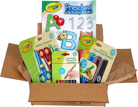 Crayola Young Kids Art Supplies Bundle, Art Set for Girls and Boys, Gifts For Toddlers, 36 Months [Amazon Exclusive]