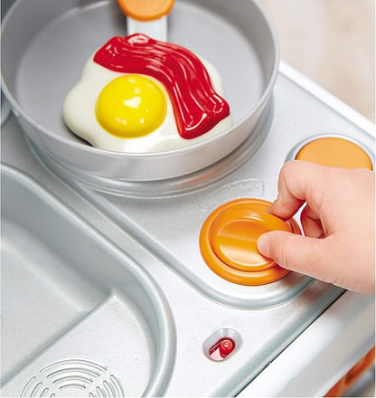 Little Tikes Home Grown Kitchen - Role Play Realistic Kitchen Real Cooking & Water Boiling Sounds Kitchen Accessories Set for Girls Boys - Multicolor 22 x 18 x 30.25 inches