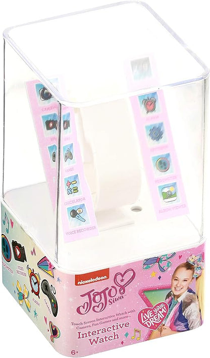 Accutime Kids Nickelodeon JoJo Siwa Educational, Touchscreen Smart Watch Toy for Girls, Boys, Toddlers - Selfie Cam, Learning Games, Alarm, Calculator, Pedometer & More (Model: JOJ4252AZ)
