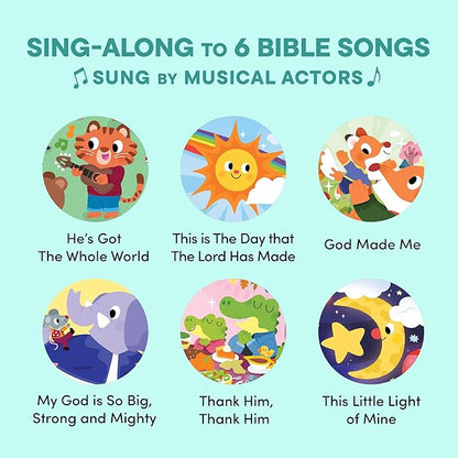 God Made Me Christian Sound Books for Kids - 6 Bible Songs for Toddlers – Christian Easter Gifts for Kids, Baby Books & Toys for Kids - Easter Basket Essentials, Baptism, Christening Baby Gifts