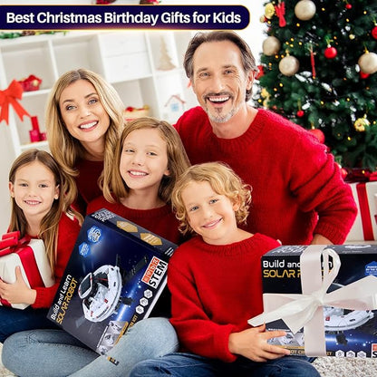 STEM Toys for Kids Ages 8-12, Solar Robot Science Kits Gifts for 8-14 Year Old Teen Boys Girls, 120Pcs Building Experiments for Teenage Ages 9 10 11 13