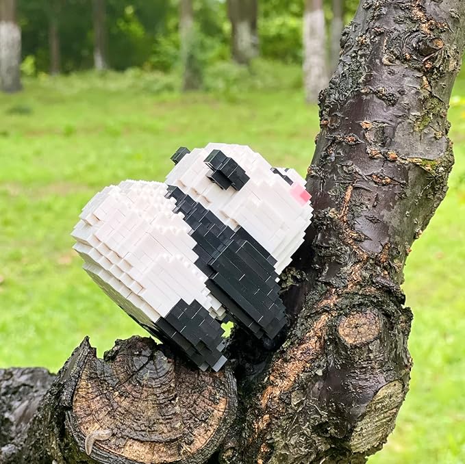 Flower Panda Mini Building Blocks, 983 PCS Micro Animal Building Toy Bricks for Girls Boys and Adults