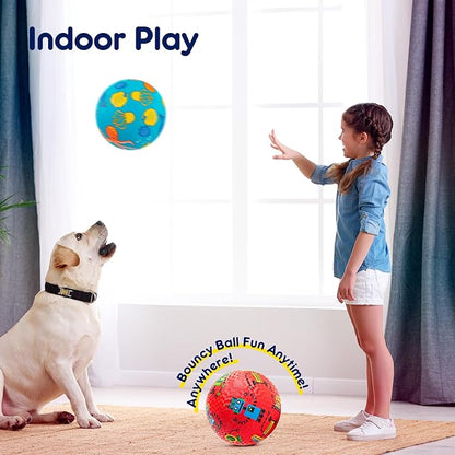 U&C Planet Playground Balls for Toddlers 1-3, 2 Pack 6 inch 8.5 inch Kickball for Kids Outdoor Indoor, Catoon Rubber Balls with Pump, Child Gift for Boys Girls 1-3 3-5 5-10