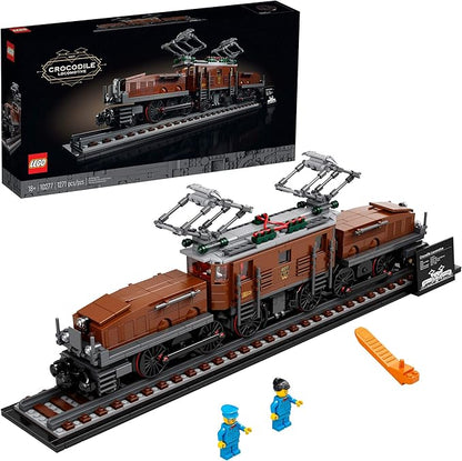 LEGO Crocodile Locomotive 10277 Building Kit; Recreate The Iconic Crocodile Locomotive with This Train Model; Makes a Great Gift Idea for Train Enthusiasts Lovers (1,271 Pieces)